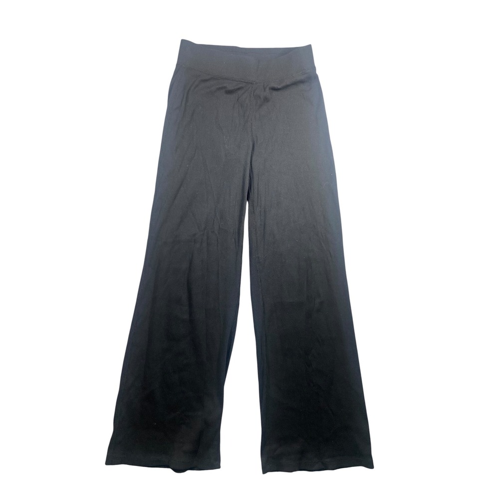Buck Mason Pants Womens Small Black Excellent Ribbed Wide Leg Pant BW11216.543